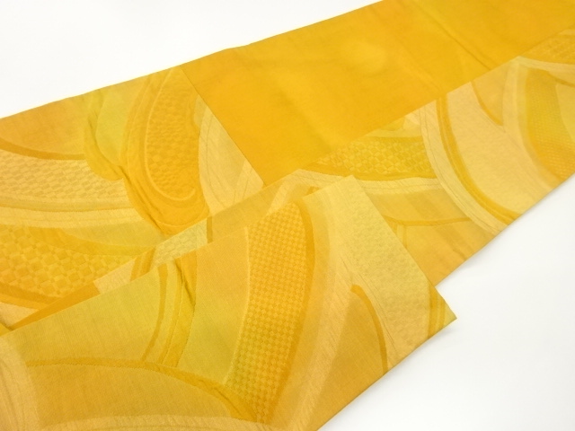  抽象波模様織出し名古屋帯